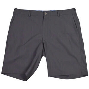Peter Millar Mens Chino Shorts 35 Gray Pockets